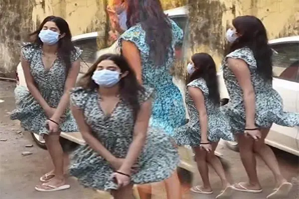 जाह्नवी कपूर के साथ हो गया ऊप्स मोमेंट, हवा के झोंके में उड़ी ड्रेस, ये VIDEO हो रहा जमकर वायरल