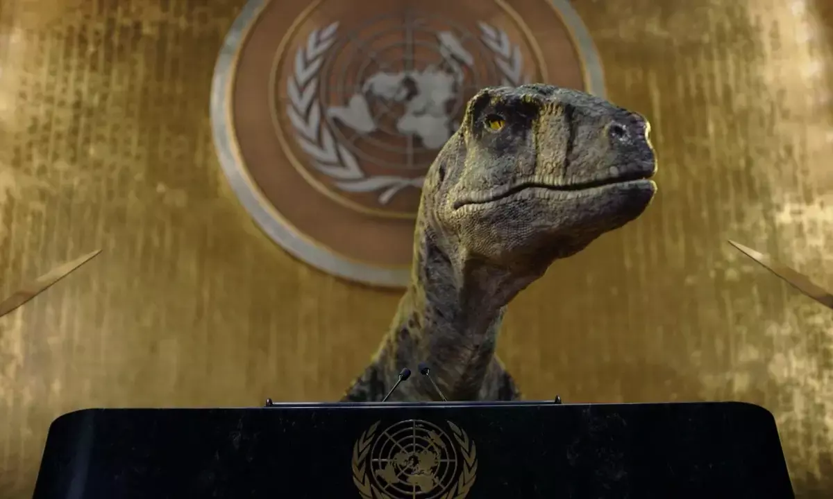 दिलचस्प वीडियोः विलुप्ति मत चुनिए....डायनासोर का दुनिया को यूएन शिखर सम्मेलन के पूर्व गजब संदेश, हिन्दी में डब वीडियो देखिए