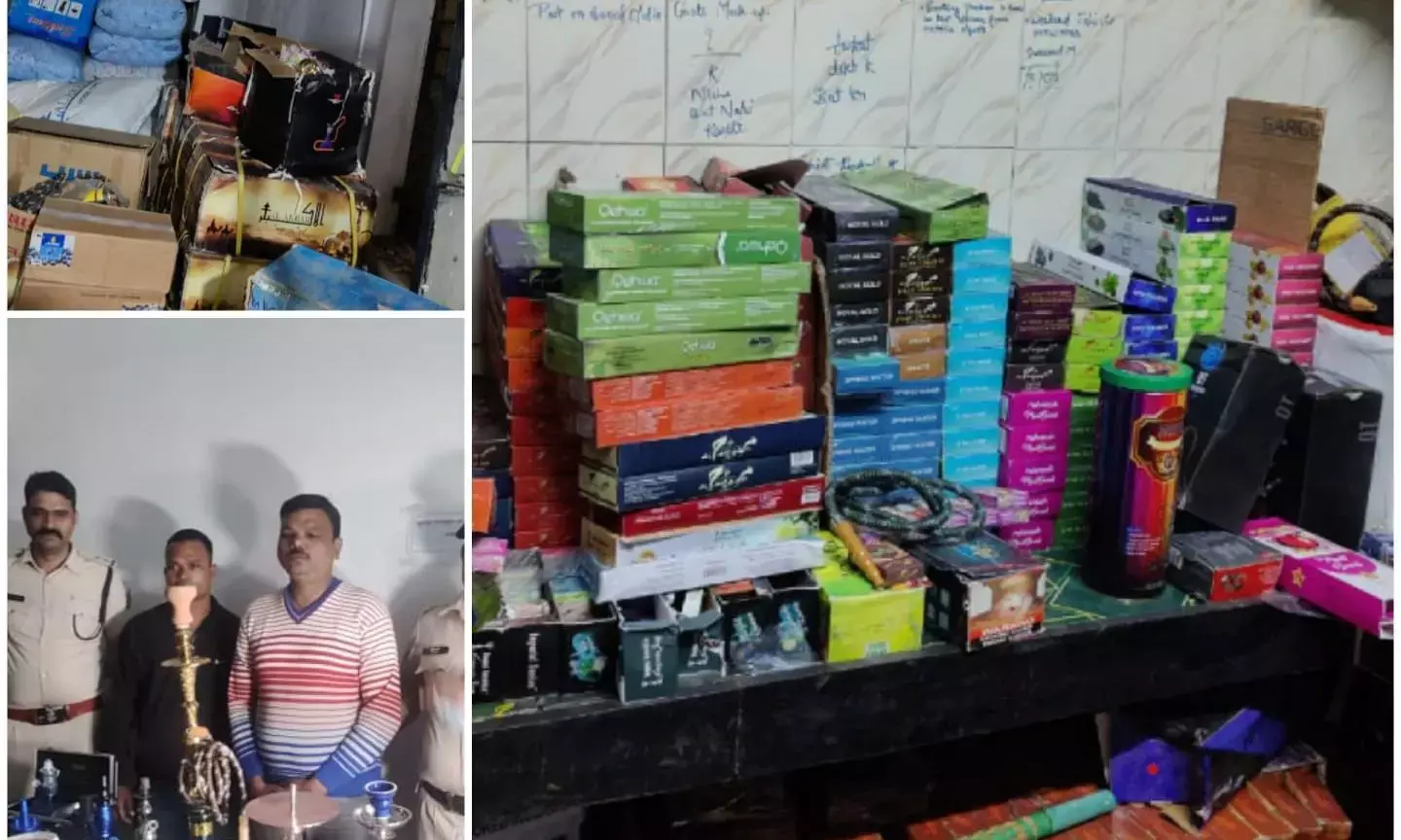 40 लाख से ज्यादा का हुक्का पकड़ाया, चोरी छुपे बेच रहे थे हुक्का, तभी पुलिस ने मारा छापा...दो आरोपी गिरफ्तार....