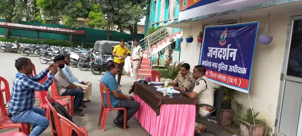 कोरबा शहर के 6 स्थानों पर टेंट लगाकर बनाया गया अस्थाई पुलिस सहायता केंद्र, एसपी भोजराम पटेल बोले....सभी अस्थाई पुलिस सहायता केंद्र में तैनात रहेंगे पुलिस बल