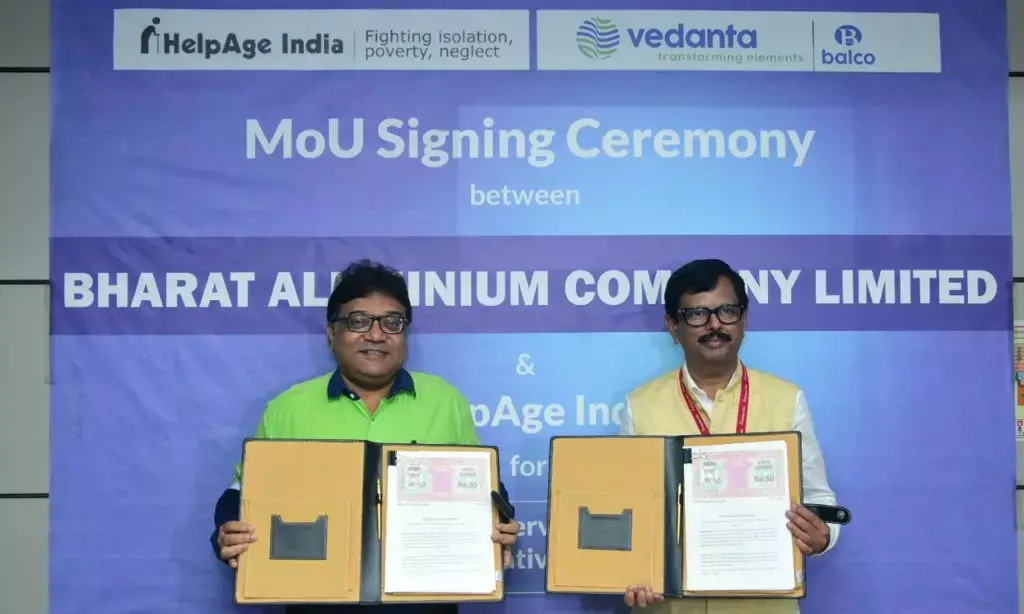 बालको और हेल्पएज इंडिया ने चलित स्वास्थ्य इकाई के संचालन के लिए किया एमओयू