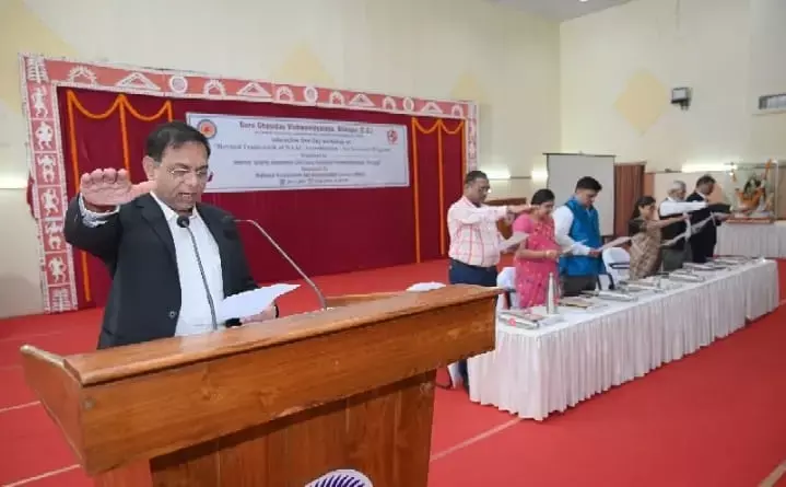 GOOD NEWS: CU बनेगा नैक का सहयोगी संगठन...कुलपति प्रो. चक्रवाल बोले...सीयू देश में शोध और नवाचार की मिसाल कायम करेगा