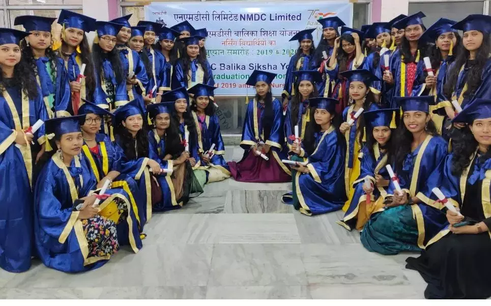 NMDC CSR: Tribal Girls complete their Nursing Course