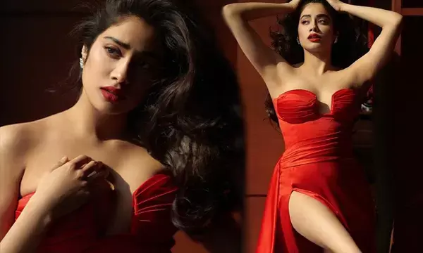 जाह्नवी कपूर ने गोल्डन ड्रेस में दिखाया हॉट अवतार, तसवीरों से नहीं हटेगी नजर... देखे फोटोज