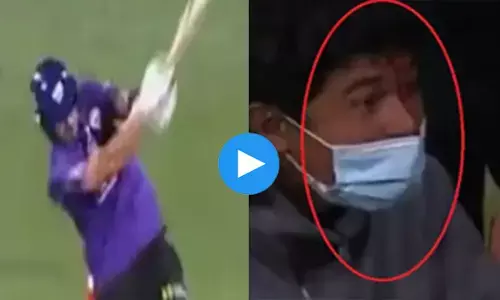 इस क्रिकेटर के छक्के से फूटा फैन का सिर, निकला खून... वीडियो हुआ वायरल