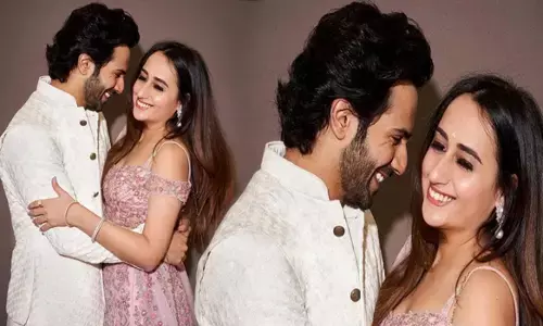 विडियो: वरुण धवन ने वाइफ नताशा दलाल को किया Kiss, बोले- हट जा सामने से तेरी भाभी खड़ी है..