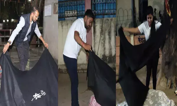 शीतलहर से बचाव के लिए ज़रूरतमंदों को कंबल दान कर रहे एनजीओ, कलेक्टर सौरभ कुमार ने की सराहना