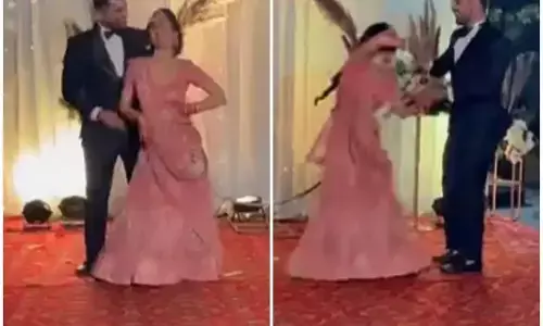 दूल्हा-दुल्हन ने इस गाने पर किया जबर्दस्त डांस... अब दोनों के ठुमके का वीडियो हो रहा जमकर वायरल, लोग भी कर रहे तारीफ