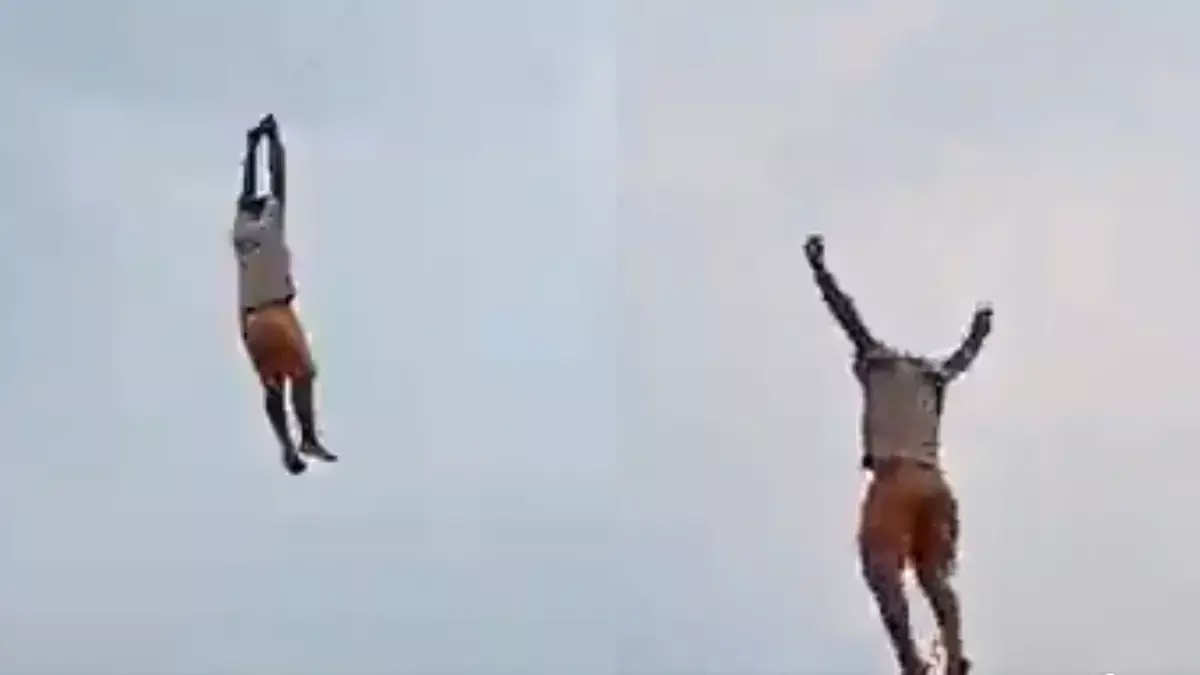 होश उड़ा देने वाला वीडियो: पतंग के साथ हवा में उड़ने लगा युवक,  फिर 30 फीट की ऊंचाई से गिरा...जानिए कैसे हुआ ये हादसा
