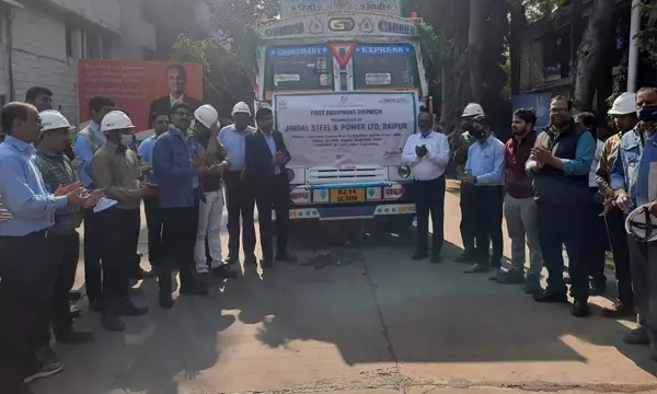 जेएसपीएल ने बाड़मेर रिफाइनरी के लिए भेजा विशेष उपकरण