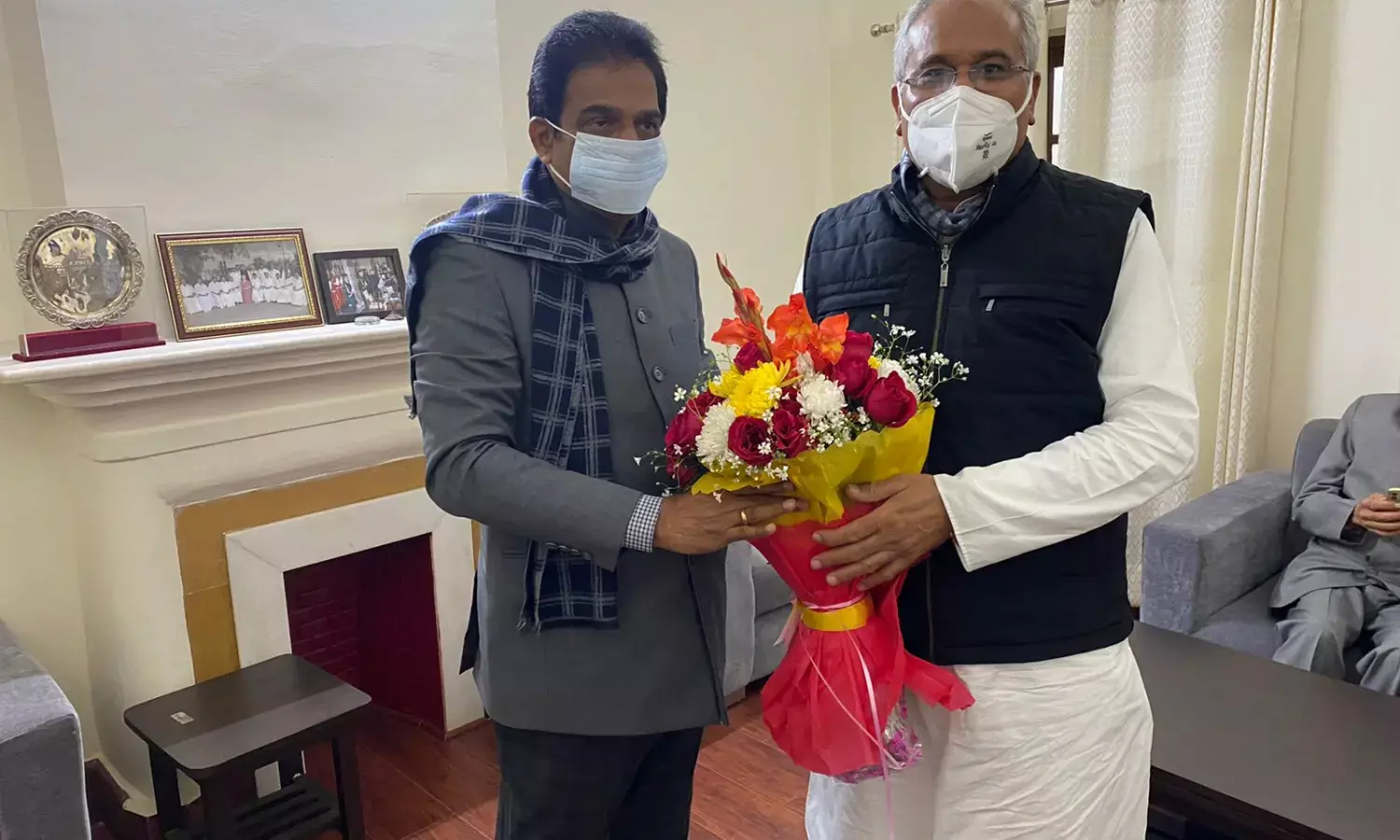 CM भूपेश ने दिल्ली में केसी वेणुगोपाल से की मुलाकात...