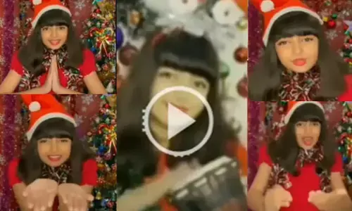 ऐश्वर्या राय की बेटी आराध्या बच्चन का क्रिसमस विडियो होआ वायरल, क्यूट अंदाज में दिया ये मैसेज