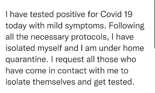 केंद्रीय मंत्री नितिन गड़करी को कोविड.. ट्वीट कर दी जानकारी.. आईसोलेट हुए