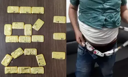 CG-कमर के बेल्ट में 1.65 करोड़ के सोने के बिस्कुट...रेलवे स्टेशन में सोने का बड़ा तस्कर धराया...