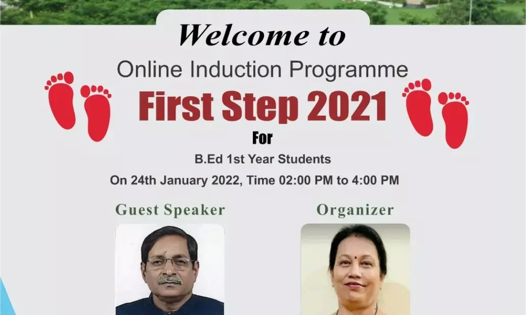 कलिंगा विश्वविद्यालय के नए शैक्षणिक सत्र में प्रवेश लेेने वाले बीएड के विद्यार्थियों के लिए स्वागत समारोह... फस्र्ट स्टेप -2021 का ऑनलाईन आयोजन संपन्न