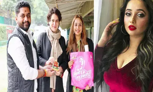भोजपुरी की सुपरस्टार एक्ट्रेस कांग्रेस में शामिल...प्रियंका गांधी के साथ शेयर की तस्वीर...