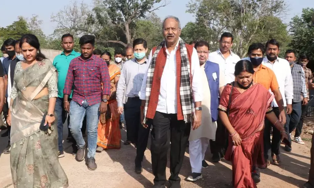 सांसद सुनील सोनी ने विधायक बृजमोहन अग्रवाल के साथ किया रायपुर स्मार्ट सिटी लि. के कार्य योजनाओं का निरीक्षण...