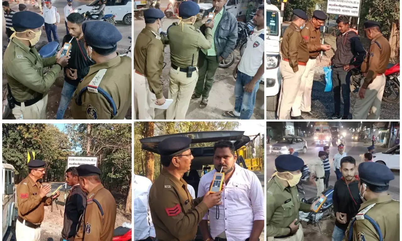 शराब के नशे में वाहन चलाने वालों की खैर नहीं... 14 लोगों के खिलाफ कार्रवाई, 9200 जुर्माना...