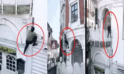 इंसान है या स्पाइडरमैन...दीवार पर चढ़ा शख्स, देखें हैरान करने वाला वायरल वीडियो...