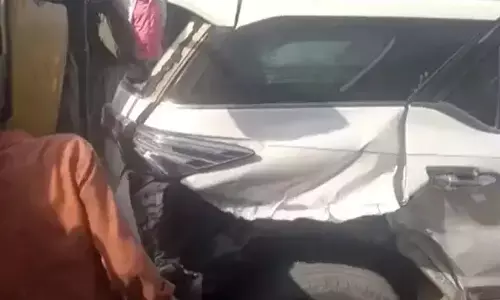 डिप्टी सीएम के बेटे की कार का जोरदार एक्सीडेंट, हादसे में बाल-बाल बचे