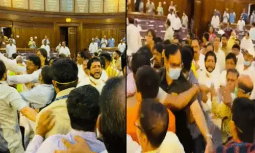 VIDEO: विधानसभा में मारपीट: आपस में विधायक भिड़े, MLA को लगी चोट, फाड़े गए कपड़े... कई BJP विधायक सस्पेंड