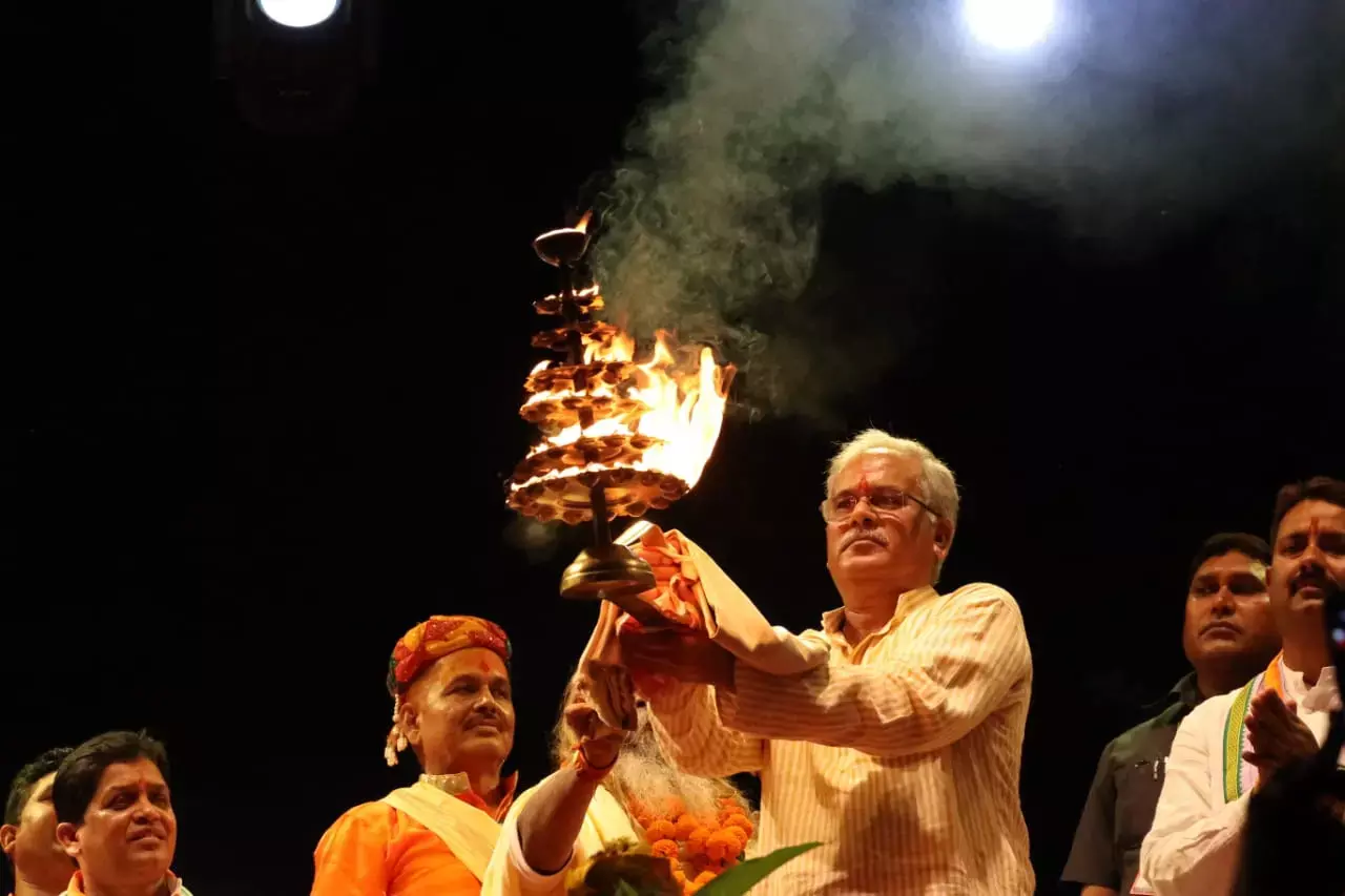 शिवरीनारायण में SDM ऑफिस: सीएम ने 238 करोड़ के काम का भूमिपूजन-लोकार्पण किया; शबरी और लक्ष्मणेश्वर मंदिर को भी डेवलप करेंगे