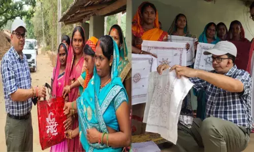तेज धूप में लगातार कलेक्टर संजीव कुमार झा का दौरा, 3 दिनों में किया 7 गौठानो का निरीक्षण... महिला समूहों से की खरीदी