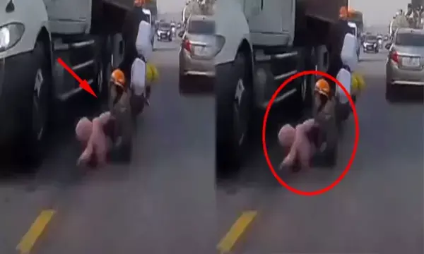 Video देखें: मौत के मुंह से बच्चे को खींच लाई मां, वीडियो देखकर खड़े हो जाएंगे रौंगटे