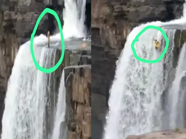 दिलदहला देने वाला VIDEO: चित्रकोट जलप्रपात से युवती कूदी, पुलिस और गोताखोर की टीम तलाश में जुटी...