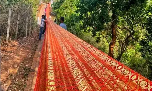 CG-11 किमी लंबी चुनरी: CM भूपेश ने माईं जी को 11 किमी लंबी चुनरी चढ़ाकर वर्ल्ड रिकार्ड बनाया, लिम्का बुक में नाम हुआ दर्ज