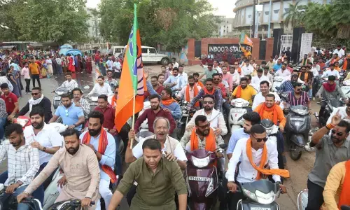 मोदी सरकार के 8 साल बेमिसाल: पूर्व मंत्री ने कहा- कांग्रेस की सरकारें 60 साल में जो नहीं कर पाईं, वह 8 साल में कर दिखाया; बाइक रैली से दिया संदेश