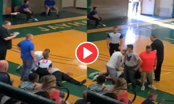VIDEO: बास्केटबॉल मैच के दौरान अचानक रेफरी गिर पड़ा, खिलाड़ी ने CPR देकर बचाई जान... देखें