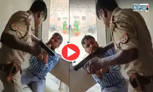 VIDEO- दारोगा की दबंगई: नशे में धुत दरोगा ने युवक को पीटा, फिर तान दी पिस्टल... देखें