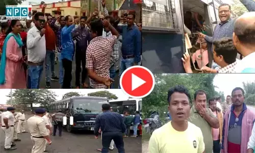 वीडियो-शिक्षकों का प्रदर्शन, प्रदेश के कई जिलों से राजधानी पहुंचे सहायक शिक्षक, मांगो को लेकर विधानसभा घेराव, पुलिस ने रास्ते में ही रोका...