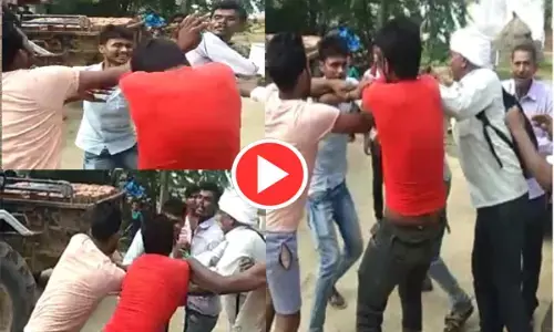 बिजली टीम पर हमला-VIDEO: बिजली बिल राशि वसूलने गए कर्मचारियों को दबंगों ने घेरकर पीटा, जान बचाकर भागे कर्मचारी