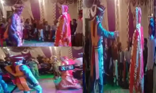 तुझको ही दुल्हन बनाउंगा, दूल्हा-दुल्हन ने स्टेज पर किया जबरदस्त डांस... देखें वीडियो