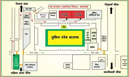 स्वतंत्रता दिवस पर राजधानी पुलिस ने जारी किया रूट चार्ट, पुलिस परेड ग्राउंड जाने वाले सभी मार्गों पर यातायात प्रतिबंधित