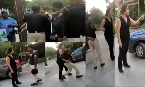 गालीबाज महिला गिरफ्तार: गार्ड के साथ मारपीट और बदतमीजी का VIDEO वायरल... देखें