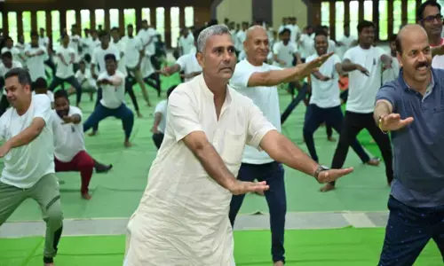 योग साधकों ने अनूठे अंदाज में मनाया मुख्यमंत्री भूपेश बघेल का जन्मदिन