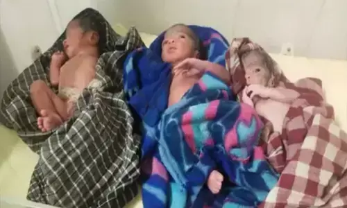 CG News- महिला ने दिया तीन बच्चों को जन्म, प्री-मैच्योर की वजह से दूसरे जिला किया गया रेफर...