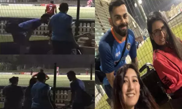 विराट कोहली मिलने पहुंचे PAK दिव्यांग फैन, VIDEO हुआ वायरल... देखिए विराट कोहली मिलने पहुंचे PAK दिव्यांग फैन, VIDEO हुआ वायरल... देखिए