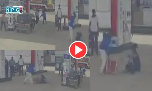 VIDEO- महिला कर्मचारी पर हंसिया से वार: पेट्रोल पंप की महिला पर युवक ने किया जानलेवा हमला, जमीन पर गिरने तक मारता रहा दरिंदा...