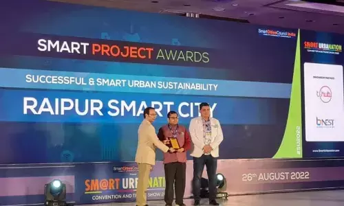 रायपुर स्मार्ट सिटी लि. के बूढ़ातालाब प्रोजेक्ट को मिला स्मार्ट प्रोजेक्ट अवार्ड