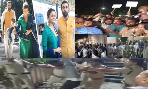Ranbir Kapoor- Alia Bhatt: रणबीर-आलिया को लेकर विरोध में उतरा बजरंग दल, पुलिस ने की पिटाई... जानें पूरा मामला