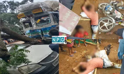 CG हादसे में तीन की मौत: बस से उतर रहे थे यात्री, तेज रफ्तार ट्रक ने बाइक सवारों को रौंदते हुए यात्रियों को लिया अपनी चपेट में, चार गंभीर