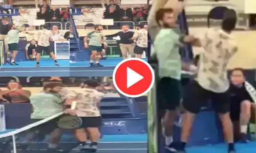 मैच के दौरान जमकर हुई गाली-गलौज और मारपीट, आपस में भिड़े दो खिलाड़ी...VIDEO वायरल