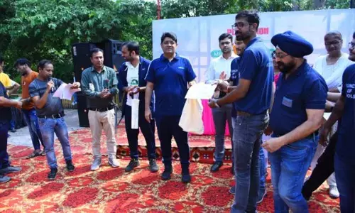 गांधी जयंती पर ऑक्सीज़ोन में प्लॉगाथान का आयोजन, महापौर एजाज़ ढेबर ने सभी को दिलाई स्वच्छता की शपथ...