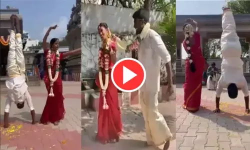 गजब की शादी: दुल्हन के सामने सिर के बल खड़ा हो गया दूल्हा!, VIDEO देख आप का भी चकरा जाएगा दिमाग...