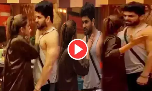 बिग बॉस में पहली बार मारपीट: साऊथ की सनी लियोन ने श‍िव ठाकरे का नोच गला, VIDEO वायरल...