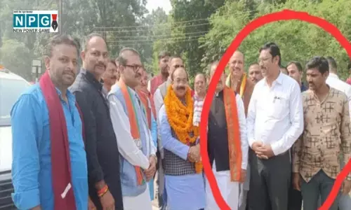 CG NEWS-प्रदेश भाजपा अध्यक्ष का स्वागत करते हुई जनपद सीईओ की फ़ोटो, हटाये गए